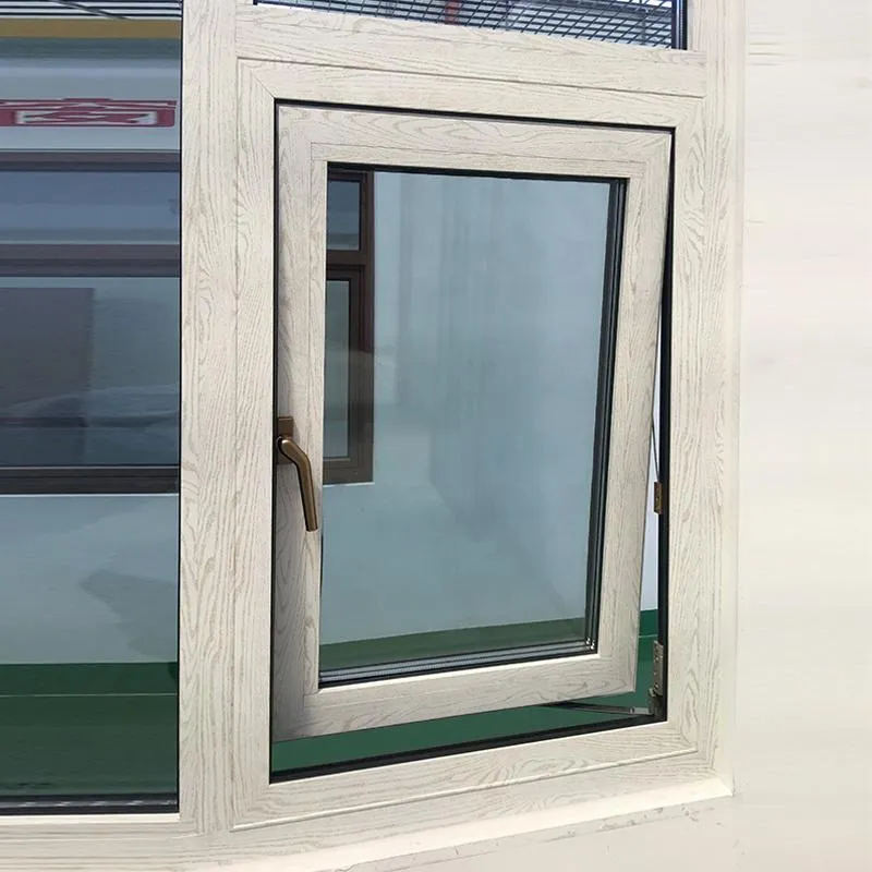DOORWIN 2021Purchasing Hollow glass anodized aluminum awning window high quality fixed thermal break casement
