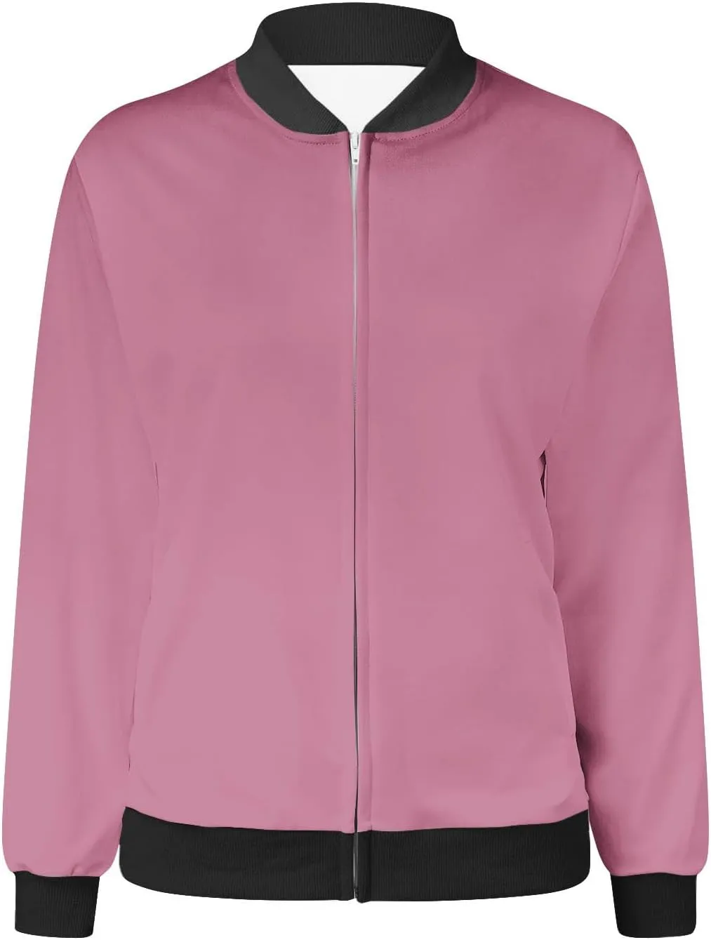 Firzero Womens Jackets Dressy Casual Bomber Jackets Casual Zip Up Fall Coat Long Sleeve Windbreaker Lightweight Fall Jackets