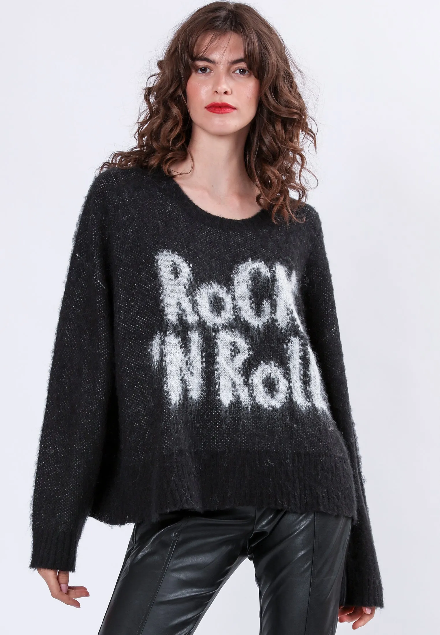 HEART JUMPER BLACK