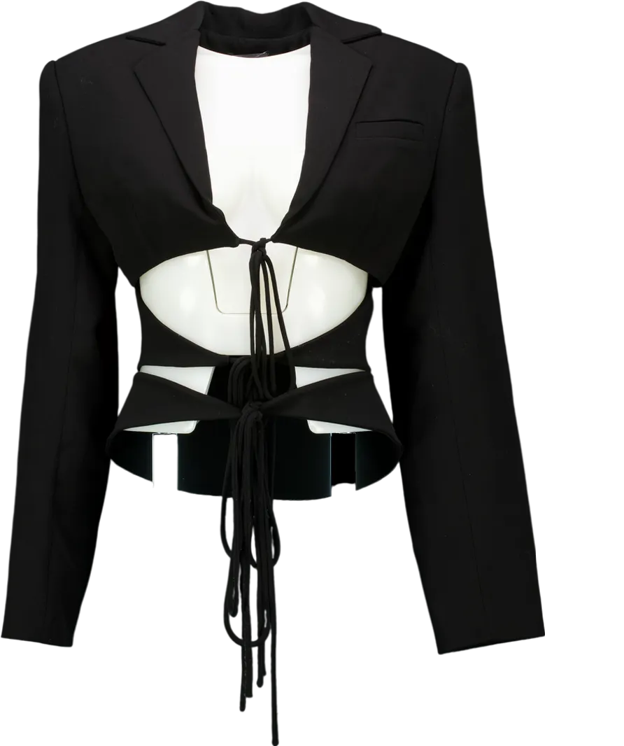Lado Bokuchava Black Shibari Blazer UK S