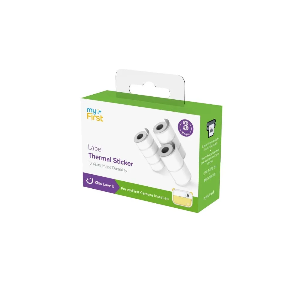 MYFIRST Camera Accessories Thermal Sticker White Label Name Stickers Instawi