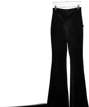 Nadine Merabi Davina Black Velvet Trousers UK S