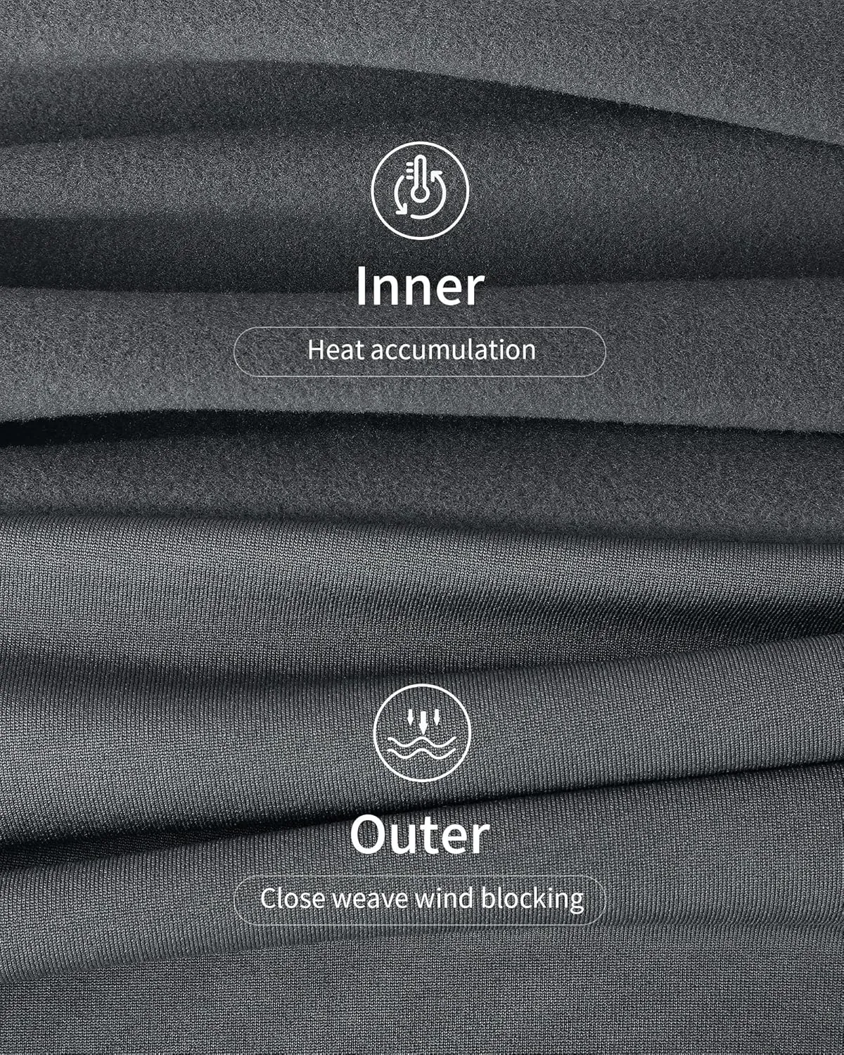 WEERTI Thermal Underwear for Men Long Johns with Fleece Lined, Base Layer Men Cold Weather Top Bottom