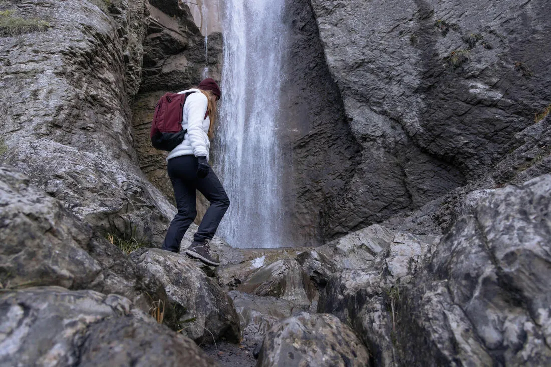 WOMEN'S HIKING WARM WATER-REPELLENT TROUSERS - SH100