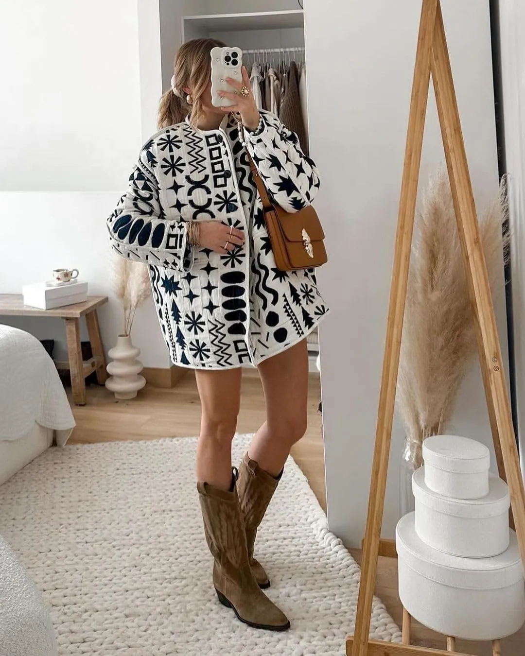 YKR Women's Quilted Lightweight Jacket Floral Print Padded Cardigan Button Down Puffer Coat Outwear