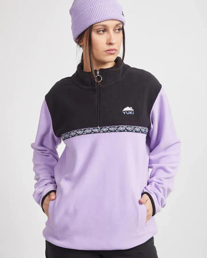 Yuki Threads Mountain Vibes Fleece - Black/Purple Haze